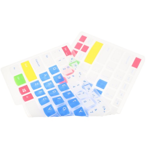Blue silicone keyboard cover - keyboard,