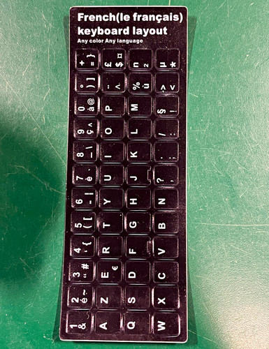 French keyboard layout black - french,
