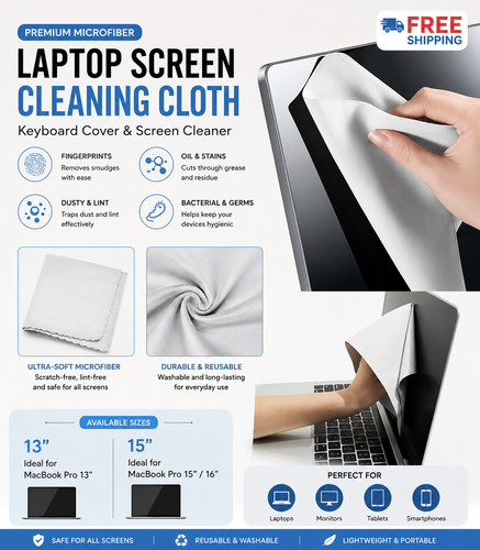 Microfiber laptop screen - microfiber,