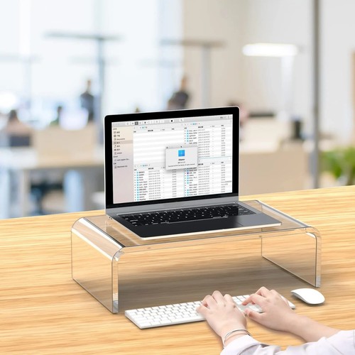 Acrylic monitor stand riser - acrylic,